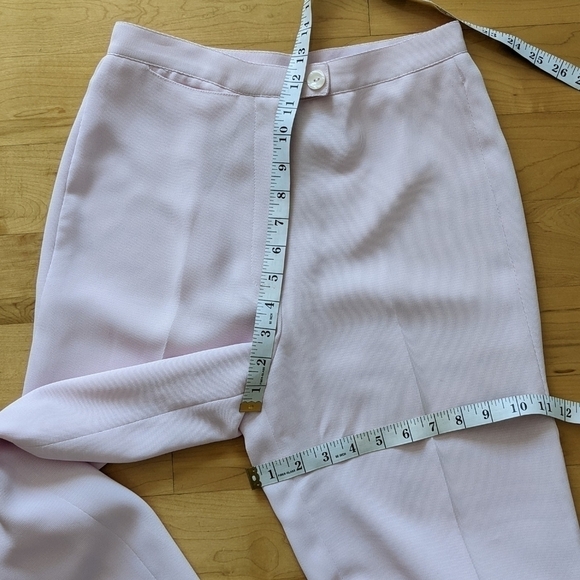 VINTAGE pink lilac flowy wide leg pants trousers size Small @y - Picture 5 of 10